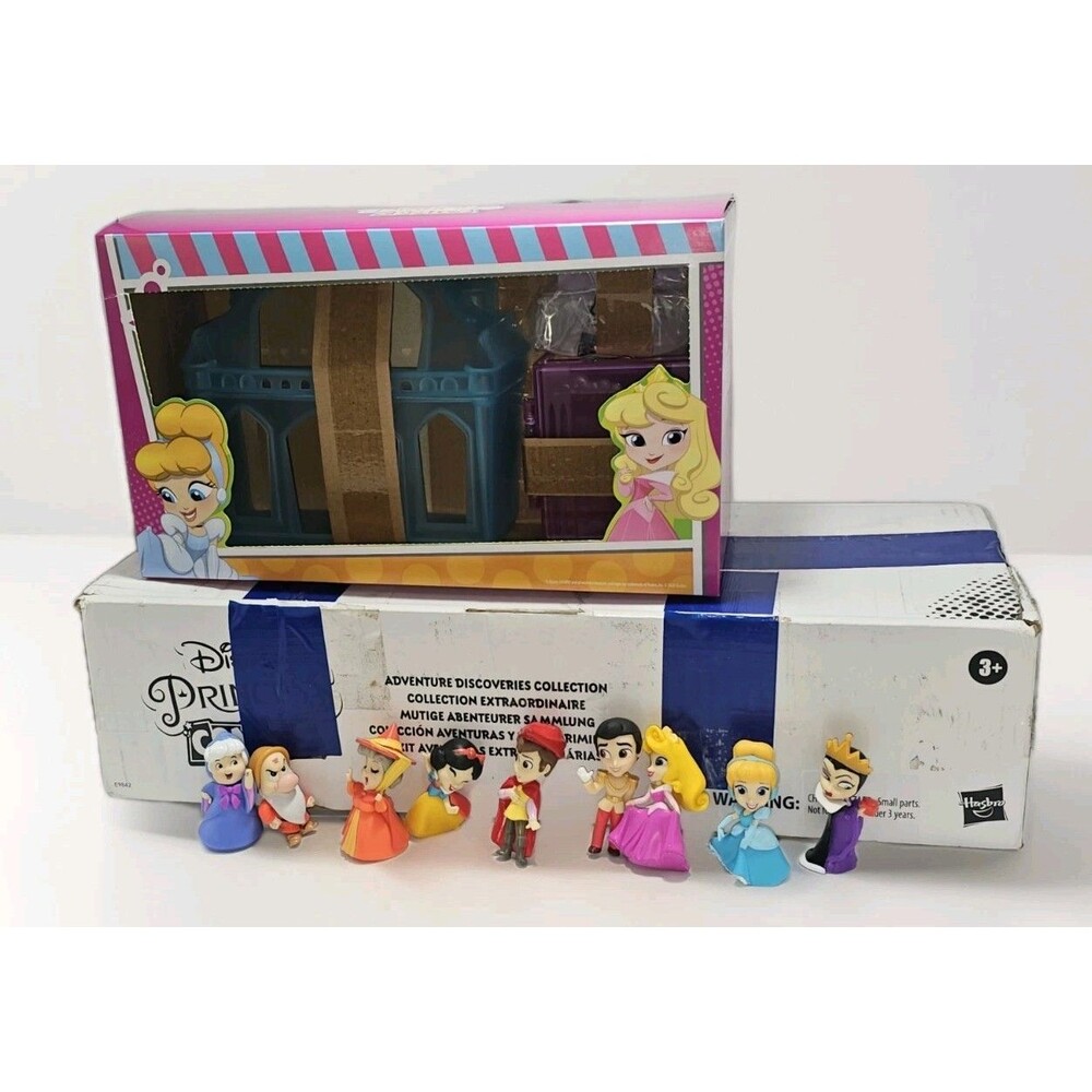 Disney Princess Comics Adventure Discoveries Collection,Doll Set W/ 9 Figures